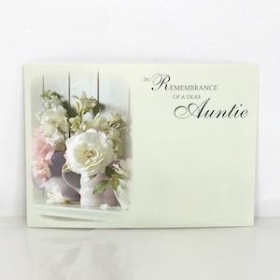 Florist Cards Auntie x 6