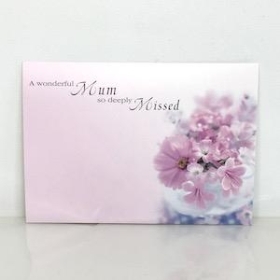 Mum Pink Daisies Florist Cards x 6
