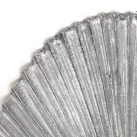 Silver Glitter Fan Palm 53cm