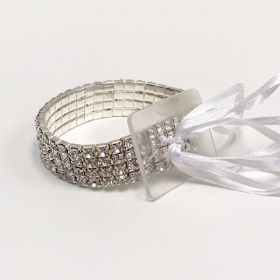 Clear Diamante Bracelet (4 rows)