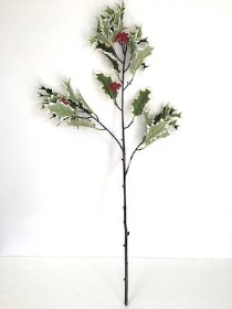 Variegated Holly Branch 115cm