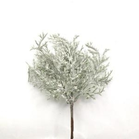 Frosted Foliage Pick 20cm