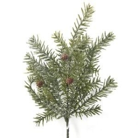 Glittered Pine Spray 38cm