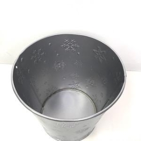 Silver Snowflake Planter 15cm