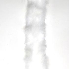 White Fur Ribbon 63mm