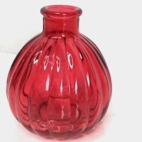Red Dainty Bottle Vase 9cm