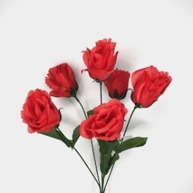 Red Rosebud Bush 36cm