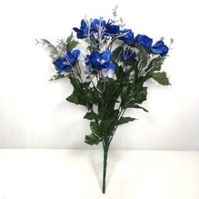 Blue Poinsettia And Euc Bush 40cm