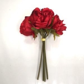 Red Peony Bundle 25cm