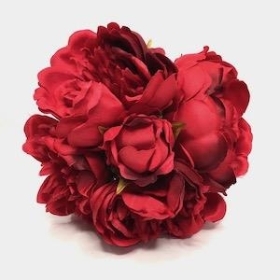 Red Peony Bundle 25cm