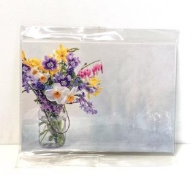 Florist Cards Plain Flower Vase x 6