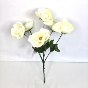 Ivory Ranunculus Bush 32cm