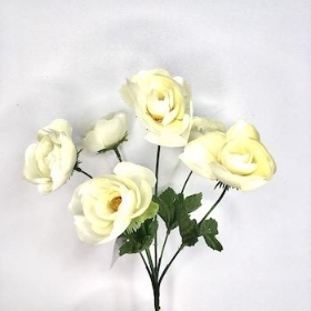 Ivory Ranunculus Bush 32cm