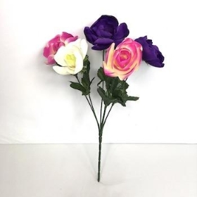 Purple Pink Ranunculus Bush 32cm