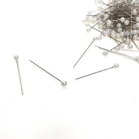 White Pearl Headed Pins 4cm