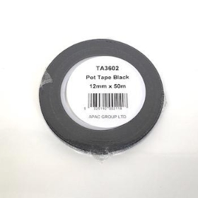 Black Pot Tape 12mm