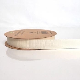Ivory Biodegradable Ribbon 16mm