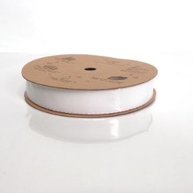 White Biodegradable Ribbon 16mm