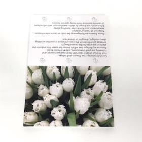 White Tulips Folding Card x 25