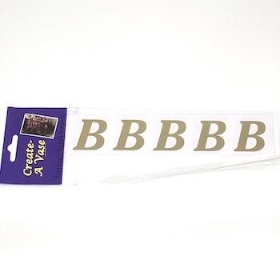 Gold Vinyl Letter B 