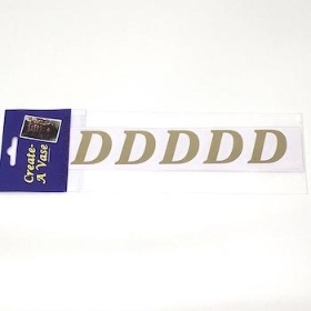 Gold Vinyl Letter D 