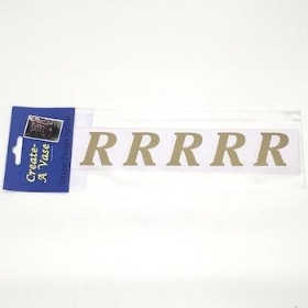 Gold Vinyl Letter R 