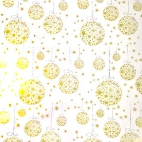 Gold Bauble Cellophane 100m