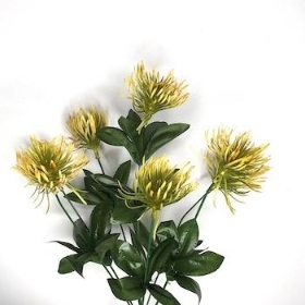 Yellow Protea Bush 37cm