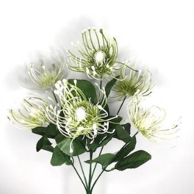 White Chrysanthemum Bush 37cm