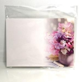 Florist Cards Plain Sweetpea x 6