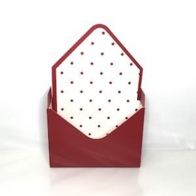 Red Dot Envelope Box x 10