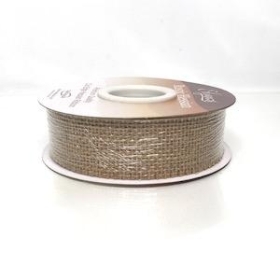 Natural Cut Edge Hessian Ribbon 32mm