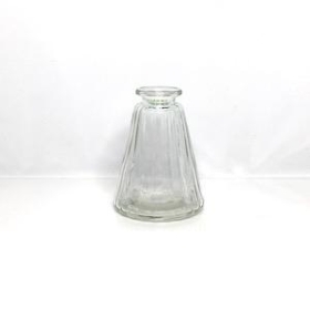 Clear Pyramid Vase 10cm