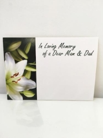 Mam & Dad Florist Cards x 6