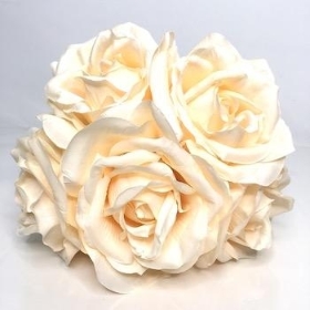 Light Peach Rose Bundle 25cm