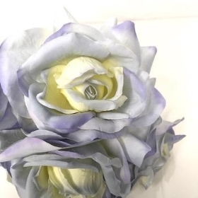 Light Blue Rose Bundle 25cm