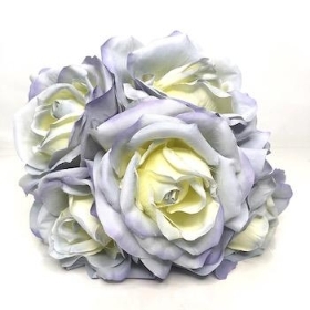 Light Blue Rose Bundle 25cm