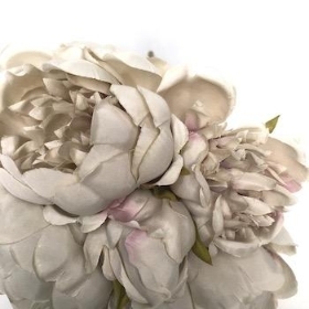 Grey Peony Bundle 25cm