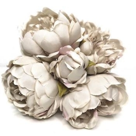 Grey Peony Bundle 25cm