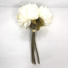 Cream Peony Bundle 25cm