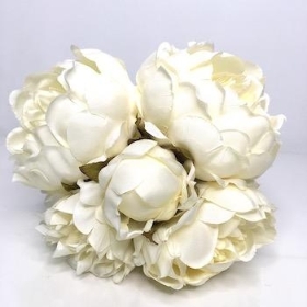 Cream Peony Bundle 25cm