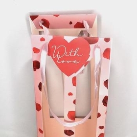 Pink Red With Love Gift Bag x 10