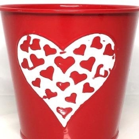 Red Heart Metal Pot 12cm