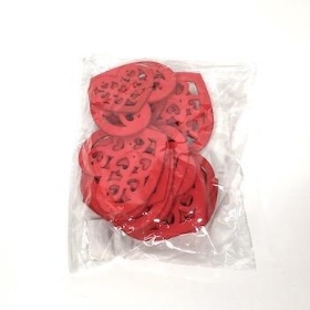 Red Wooden Assorted Hearts x 20