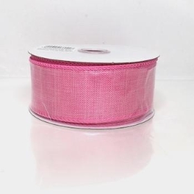 Light Pink Burlap Ribbon 38mm