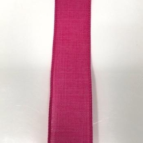Fuchsia Burlap Ribbon 38mm