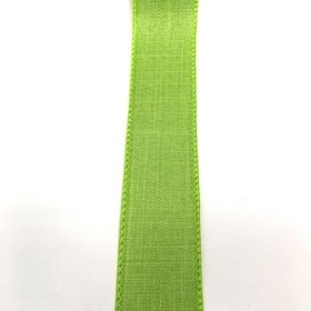 Citrus Green Burlap Ribbon 38mm