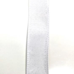 White Burlap Ribbon 38mm