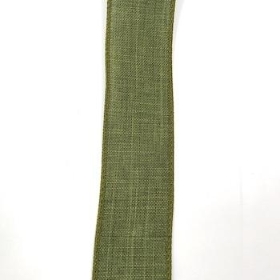 Sage Green Burlap Ribbon 38mm