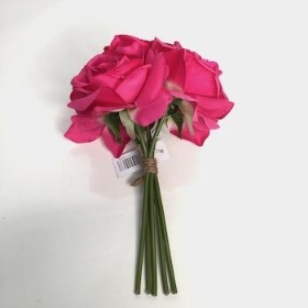 Hot Pink Rose Bundle 25cm